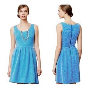 Maeve Anthropologie Caldera Fit & Flare Dress Medium Polka Dots Super Cute